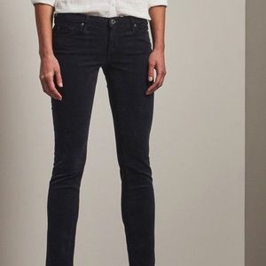 AG Stevie Slim Straight Corduroy Dark Gray 30 NEW